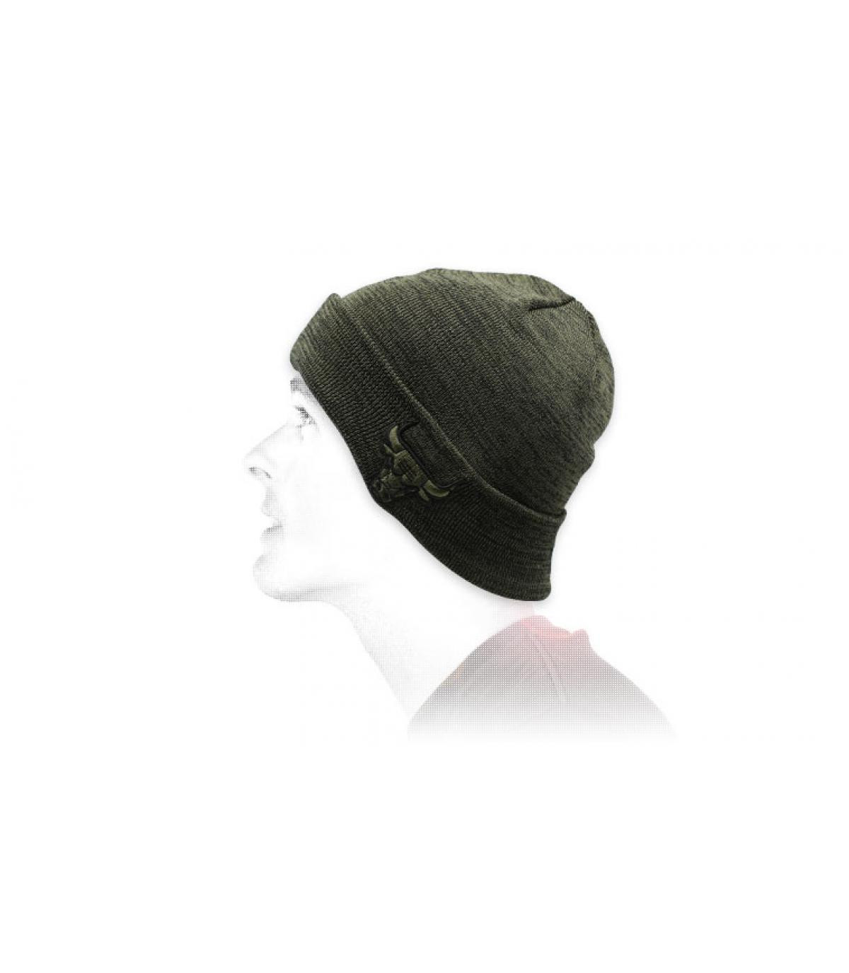 bonnet Bulls vert olive Bonnet Engineered Fit Cuff Knit Bulls olive